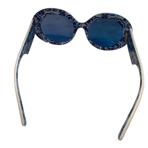 Authentic DOLCE & GABBANA DG 4448 WHITE/BLUE SILVER 51/20/145 women Sunglasses - Picture 11 of 15